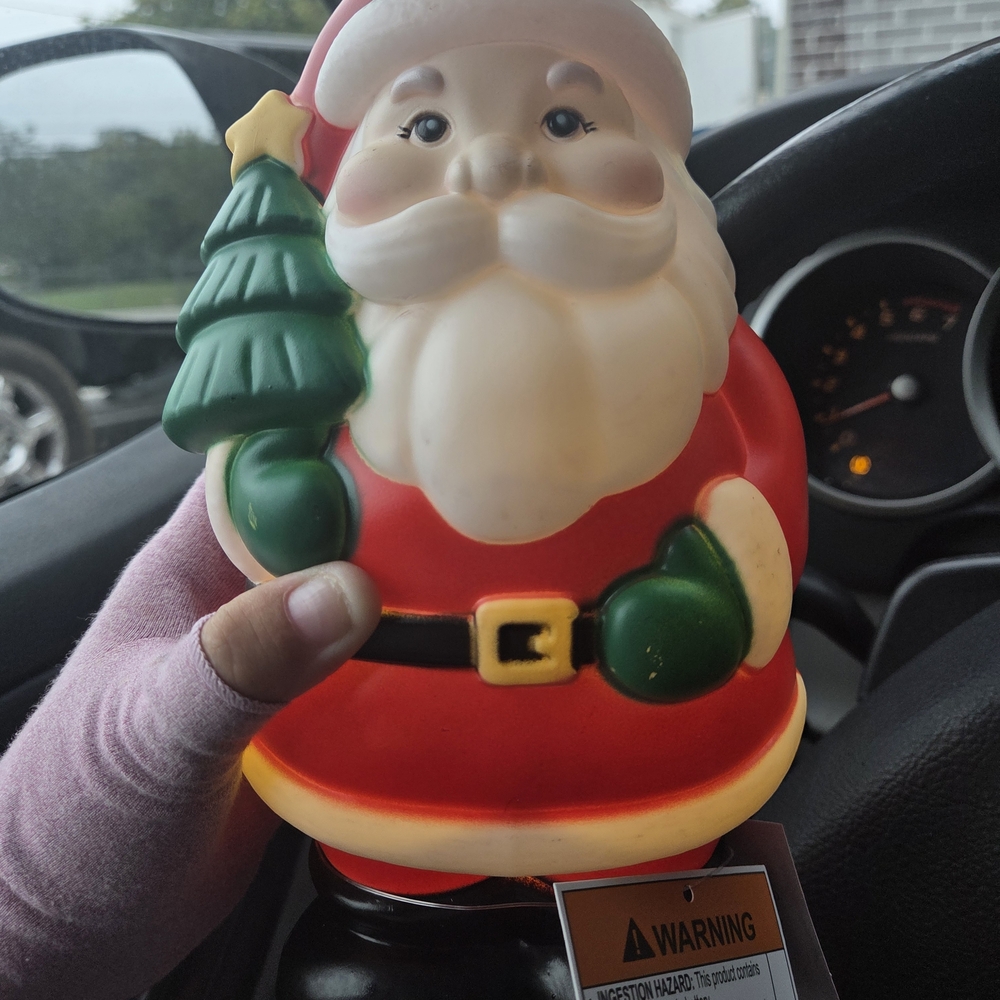 Jolly Santa Claus Holiday Light-Up Decor